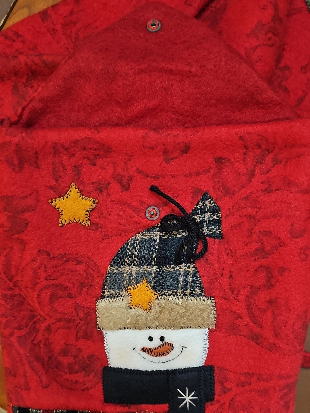 Felt Christmas Scarf & Matching Crossbody Purse * Snowman * Tree - Picture 11 of 12